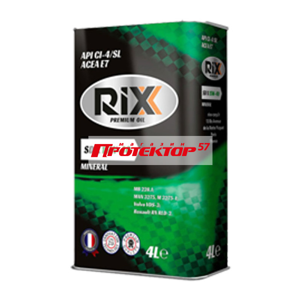 Масло моторное RIXX SD X 15W-40 CI-4/SL Минеральное 1 Л