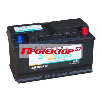 Аккумулятор SEBANG SMF 80 А/ч R+ обратная EN790A 315x175x175 стандартные Стандартные