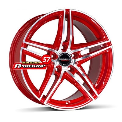 Диск 8x17 5x112 ET45 D72.5 BORBET XRT Red Front Polished
