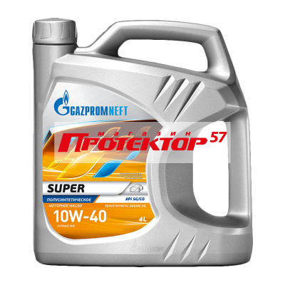 Gazpromneft Motor Oil Super 10W40 полусинтетическое 4л
