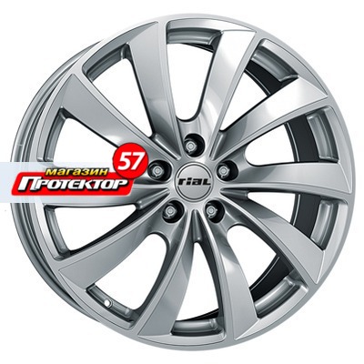 Диск 8x18 5x100 ET35 D63.3 RIAL Lugano Sterling Silver