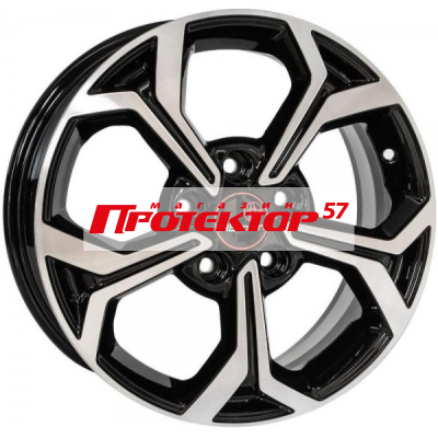 Диск Литой 6.5x16 PCD 5x114.3 ET50 D66.1 ВЕКТОР R190 Алмаз черный