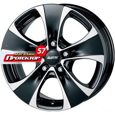 Диск 7.5x16 5x108 ET45 D70.1 ALUTEC Dynamite Diamant black front polished
