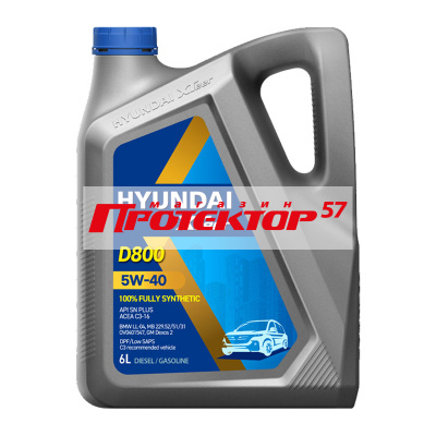 Hyundai Xteer Diesel Ultra 5W40 CF/SN C2/C3 синтетическое 6л
