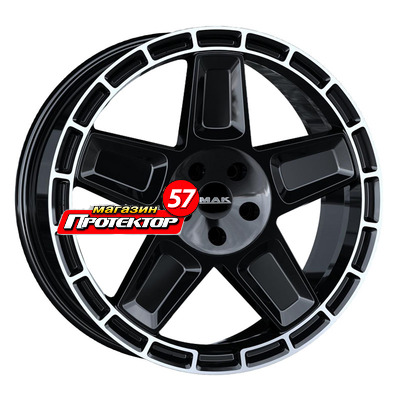Диск 9x20 5x130 ET25 D84.1 MAK Trek Gloss Black Mirror Ring