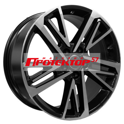 Диск Литой 8x18 PCD 5x108 ET46 D63.4 Khomen Wheels KHW1815 Black-FP