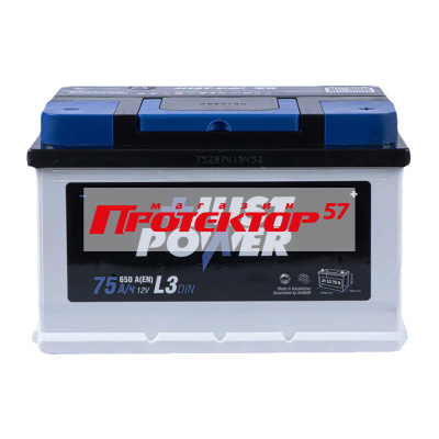 Аккумулятор JUST POWER+ 75 А/ч R+ обратная EN650A 278x175x175 Стандартные
