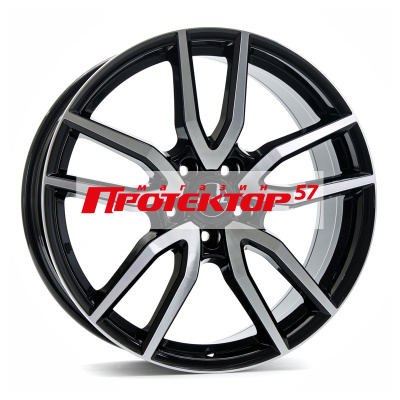 Диск 7.5x17 5x112 ET48 D70.1 RIAL Torino Diamant black front polished