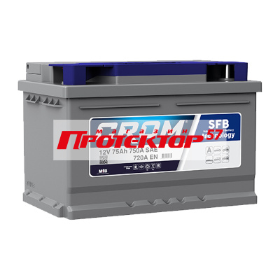 Аккумулятор CROM 75 А/ч R+ Обратная EN720A 278x175x190 Стандартные