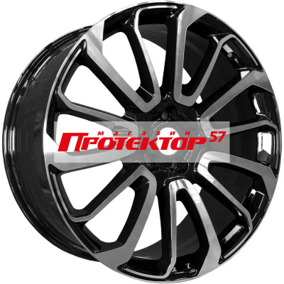 Диск Литой 9.5x22 PCD 5x120 ET45 D72.56 PDW 7013 Gloss Black Machine Face