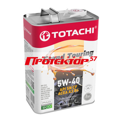 TOTACHI Grand Touring 5W40 CF/SN A3/B4 синтетическое 4л