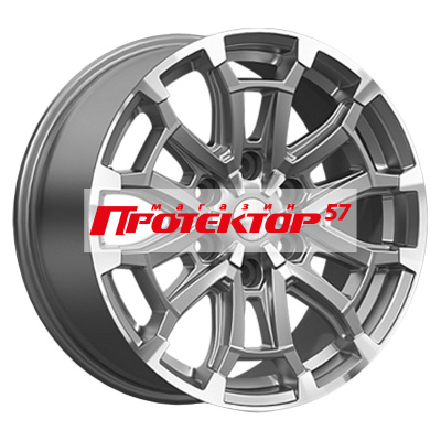 Диск 8x18 6x139.7 ET25 D106.1 СКАД Авилис алмаз графит