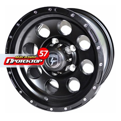 Диск 8x15 5x139.7 ET20 D110 LF Works LF087 Matt Black Chrome Rivets