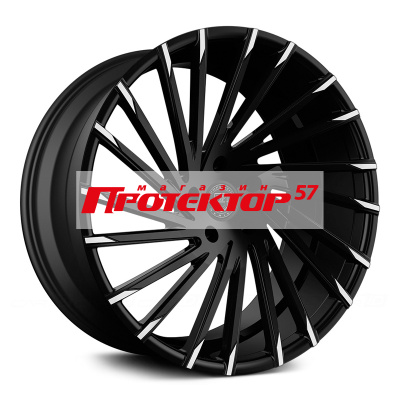 Диск 9x22 6x139.7 D78.1 Lexani Wraith Black/Machined TIP