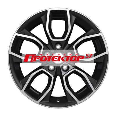 Диск 7x17 5x112 ET40 D57.1 Khomen Wheels U-Spoke 713 Black-FP