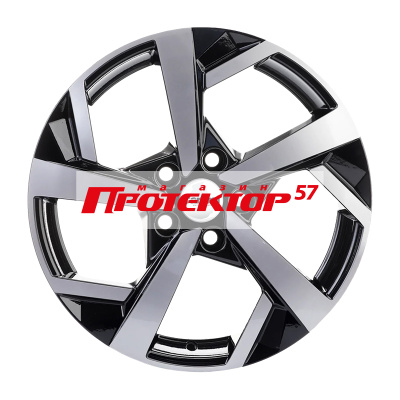 Диск 7x17 5x114.3 ET40 D66.1 Khomen Wheels Y-Spoke 712 Black-FP
