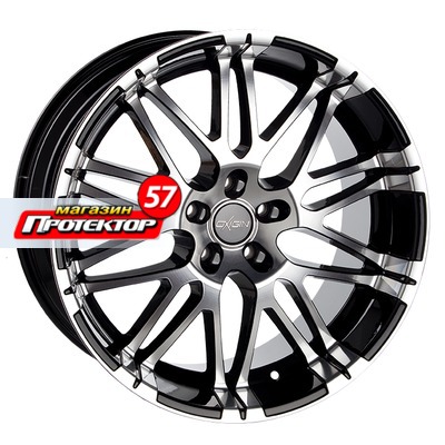 Диск 9.5x20 5x120 ET40 D76.9 Oxigin 14 Oxrock black full polish