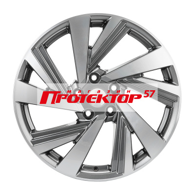 Диск 7.5x18 5x112 ET43 D57.1 Khomen Wheels V-Spoke 801 Gray-FP