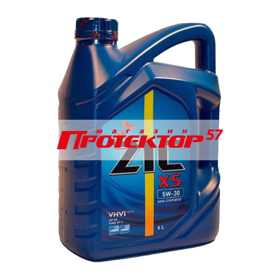 ZIC X5 5W30 SN полусинтетическое 6л