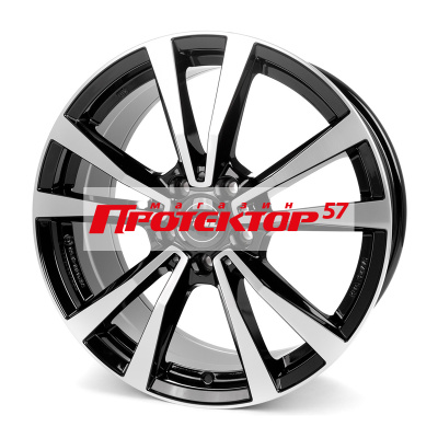 Диск 8x19 5x112 ET34 D66.5 RIAL M12X Diamant black front polished