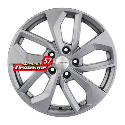 Диск 7x17 5x112 ET43 D57.1 Khomen Wheels U-Spoke 703 G-Silver