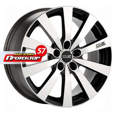 Диск 8x18 5x114.3 ET45 D75 OZ Racing Michelangelo 10 Matt Black + Diamond Cut