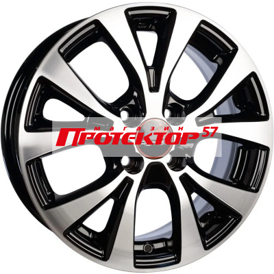 Диск Литой 6x15 PCD 4x100 ET46 D54.1 ВЕКТОР R161 Алмаз черный