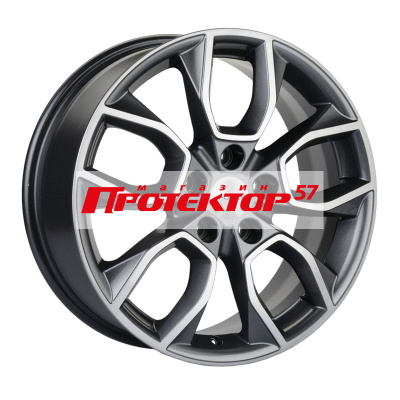 Диск 7x17 5x114.3 ET45 D67.1 Khomen Wheels U-Spoke 713 Gray-FP