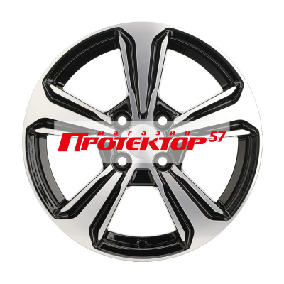 Диск 6x15 4x100 ET45 D54.1 Khomen Wheels U-Spoke 502 Black-FP