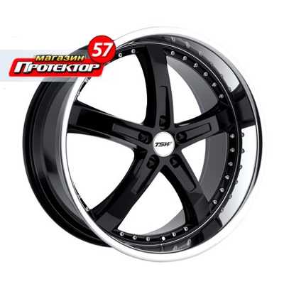 Диск 8x19 5x114.3 ET40 D76 TSW Jarama Gloss Black Mirror Cut Lip