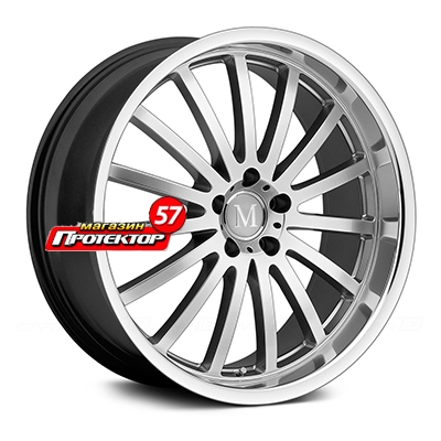 Диск 8.5x19 5x112 ET32 D66.6 Mandrus Millenium Hyper Silver Mirror Cut Lip