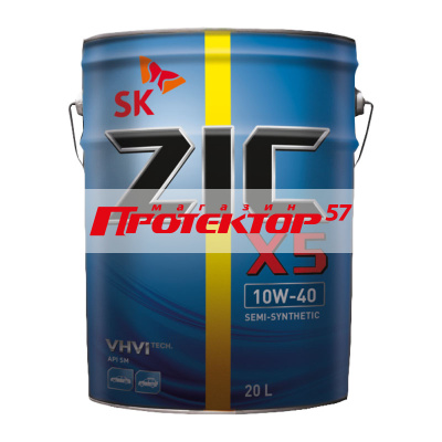 Zic X5 10W40 полусинтетическое 20л