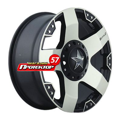 Диск 9x18 5x127 / 5x150 D87.1 BUFFALO BW-775 Black Machined With Dark Tint