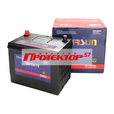 Аккумулятор OURSUN 70 А/ч R+ обратная EN620A 172x259x222 Стандартные