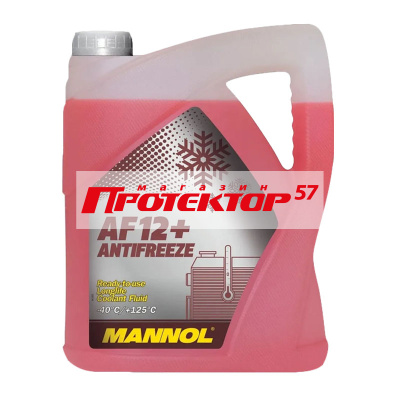 Антифриз Mannol AF12+ готовый -40C красный 5 л