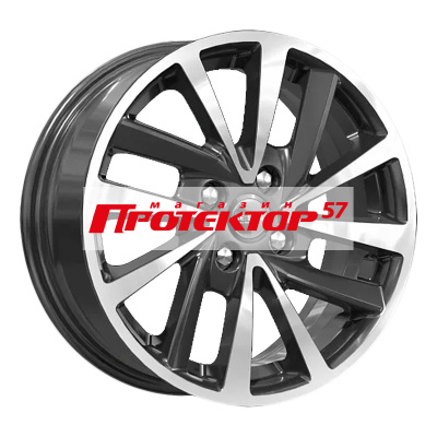 Диск 6x15 4x100 ET36 D60.1 K&K КС899 Алмаз черный
