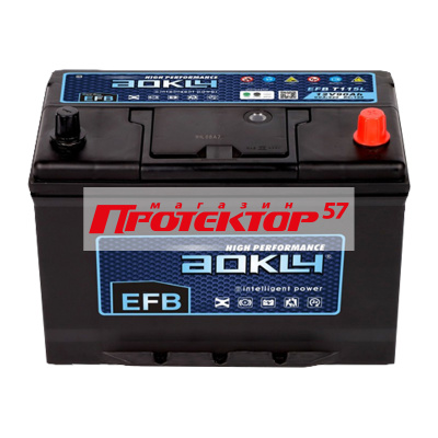 Аккумулятор AOKLY ASIA EFB 90 А/ч R+ Обратная EN950A 304x173x220 Стандартные