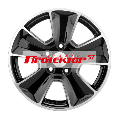 Диск 6.5x16 5x114.3 ET50 D66.1 Khomen Wheels U-Spoke 601 Black-FP