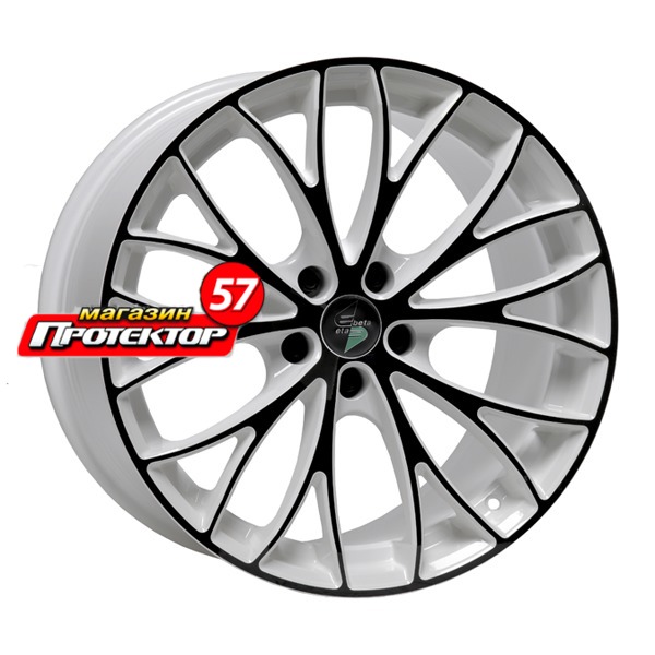 Диск 9.5x19 5x120 ET45 D78.1 Eta Beta Piuma C White Shin Black Face