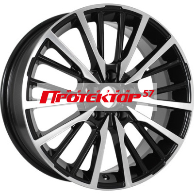 Диск 7x17 5x114.3 ET40 D64.1 KDW KD1740 Black Front Polished