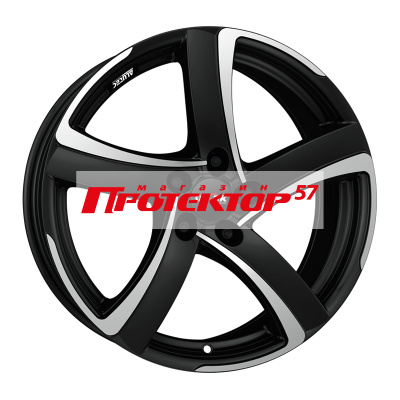 Диск 7.5x17 5x114.3 ET47 D70.1 ALUTEC Shark Racing Black Front Polished
