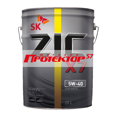 Zic X7 5W40 синтетическое 20л