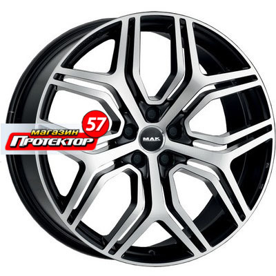 Диск 8.5x20 5x112 ET53 D66.6 MAK Stardom Black mirror