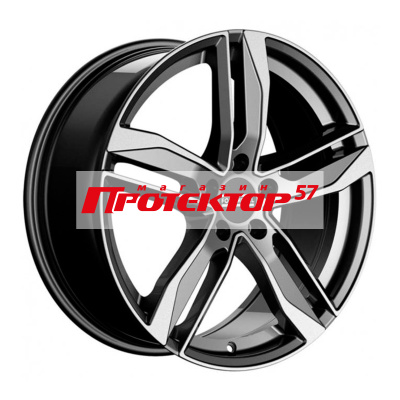 Диск 8x18 5x112 ET40 D66.5 FONDMETAL Hexis Gloss Black Machined