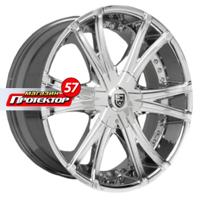 Диск 8.5x22 5x114.3 ET38 D74 Lexani LX12 Chrome