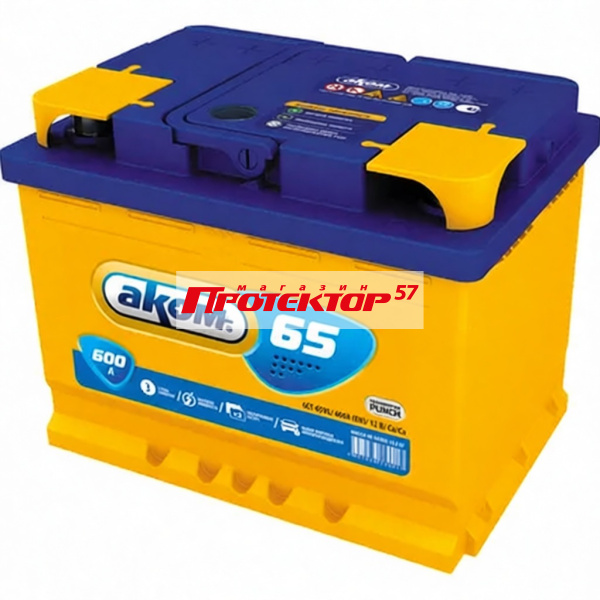 Аккумулятор AKOM Standart 65 А/ч L+ прямая EN600A 242x175x190 Стандартные