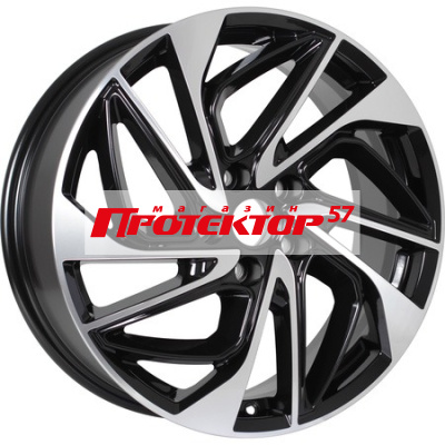 Диск 7x18 5x114.3 ET51 D67.1 KDW KD1810 Black Front Polished