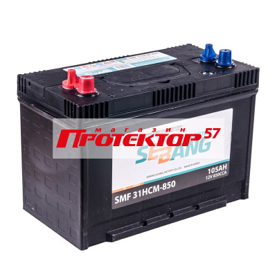 Аккумулятор SEBANG Marine 105 А/ч L+ прямая EN850A 330x173x240 Резьбовые