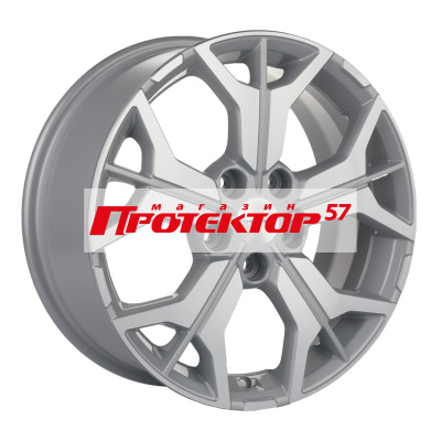 Диск 7x17 5x112 ET54 D57.1 Khomen Wheels KHW1715 F-Silver-FP