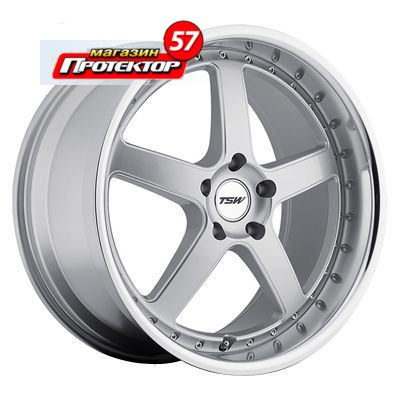 Диск 8x18 5x114.3 ET40 D76 TSW Carthage Hyper Silver Mirror Cut Lip